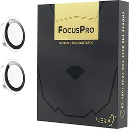 Захисне скло на камеру iLera FocusPro Lens для Apple iPhone 16/16 Plus White (iLFPW16) [124807]