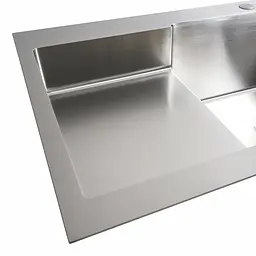 Кухонна мийка 78x50С R нержавійка Platinum Handmade (поглиблена полиця, 3.0/1.0 мм), Нержавіюча сталь - мініатюра 5