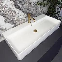 Умивальник VBI Mattine підвісний 91.5x43.5 см white VBI-017702 - мініатюра 4