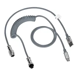 Кабель авіатор Attack Shark / USB Type-C / Для клавіатури / Спіральний