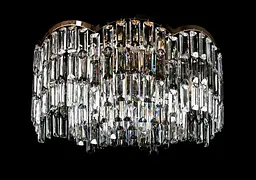 Кришталева люстра Splendid Ray LGH90354/7 (FGD) - стельова люстра в золоті з кришталевими підвісами