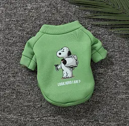 Худі на флісі для собаки Dog 11229 S зелене