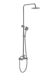 Душова система для кабіни Lidz Wind 1363, Nickel LDWIN1363NKS43389 - мініатюра 1