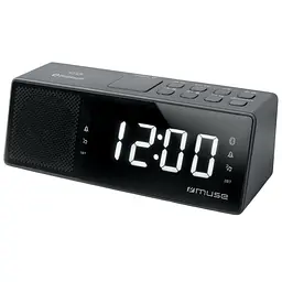 Радіо-годинник з USB Muse чорний (M-172 BT)