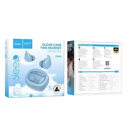 Навушники Hoco Shadow true wireless sleep BT headset EW65 BT5.3, 30/500mAh, 4h - мініатюра 3