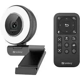 Веб-камера Sandberg Streamer USB Webcam Pro Elite Full HD, Remote control, USB-A/USB-C connection (134-39)
