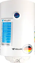 Водонагрівач Willer EV80DR Prime, White, 1500W, 80 л, вертикальний, плоский, сухий тен, механічне управління, терморегулятор, термозахист, IPX4