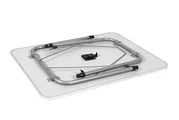 Стіл Bo-Camp Adjustable Height 80x60 cm Grey (1405505) (DAS301455) - мініатюра 2