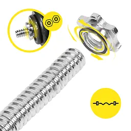 Гриф для штанги Z-подібний Cornix 120 см 25 мм XR-0414 - мініатюра 3