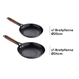 Набір сковорідок чавунних MasterPro Odin BGKIT-0083 20/24 см (00000054453) - мініатюра 3