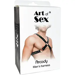 Чоловіча портупея Art of Sex - Arcady, Чорний L-2XL - мініатюра 4