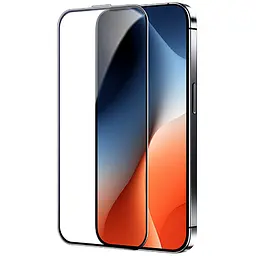 Захисне скло Remax 3D (GL-27) для Apple iPhone 15 Pro (6.1) Чорний - мініатюра 3