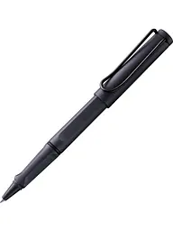 Ручка-ролер Lamy Safari Сталева чорна, Стрижень M63 1,0 мм Синій (4032322)