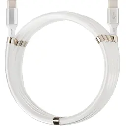Кабель з магнітами Krazi Super KZ-UC001 Type-C/Type-C White