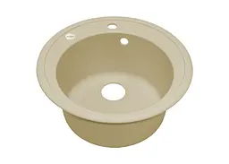 Кухонна мийка Adamant SUN ivory d 510x200 мм, без крила d 51 - мініатюра 2
