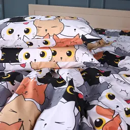 Простирадло MirSon Ranforce Elite Funny Cat 180x220 см (2200011042060) - мініатюра 4