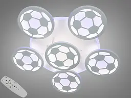 Сучасна LED люстра футбольний м`яч, 105W, біла