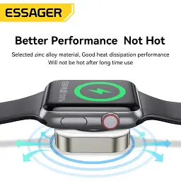 Зарядний пристрій Essager Wireless charger for smart watch USB white (EWXA-YB02-Z) - мініатюра 6