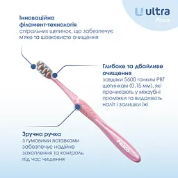 Зубна щітка Fesco Ultra Multibrush рожева - мініатюра 4