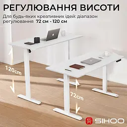 Геймерський стіл Sihoo D03 White (D03-106/D03-107) - мініатюра 6