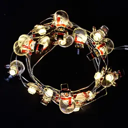 Гірлянда світлодіодна Yes! Fun Сніговики 20 LED на мідному дроті та батарейках тепло-біла 2.2 м (801213) - мініатюра 3