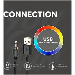 Навушники Canyon GH-6 Shadder Gaming 3.5 мм RGB Black (CND-SGHS6B) - мініатюра 9