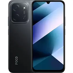 Смартфон Poco C85, чорний, 2 Nano-SIM, 6.9" (1600х720, IPS, 120 Гц), MediaTek Helio G81-Ultra (8 ядер), Mali-G52 MP2, RAM 6GB, ROM