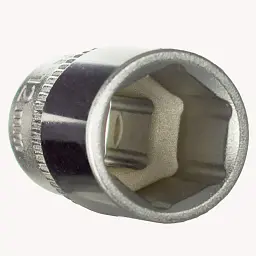 Насадка шестигранна коротка 1/4" 12мм CrV ULTRA (6060122) - мініатюра 6