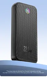 Павербанк - портативний акумулятор Rocoren Haoyue Pro 20000mAh 22.5W чорний - мініатюра 4