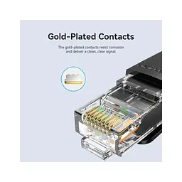 Патч-корд 3м, UTP cat 6 RJ-45 black Vention (IBNBI) - мініатюра 3