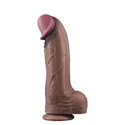 Реалістичний фалоімітатор LoveToy Dual-Layered Silicone Cock, 33 см