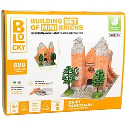Будівельний набір STRATEG для творчості з міні-цеглинок BLOCKY Затишна Святиня 31010