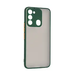 Чехол-накладка для TECNO Spark Go 2022 (KG5), Frosted Matte, зеленый, противоударный чехол с защитой всего корпуса, термополиуретан TPU + поликарбонат PC, ArmorStandart (ARM72396)