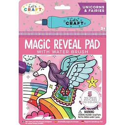 Водна розмальовка Let's Craft Magic Reveal Pad "Магічні перетворення" Єдинороги