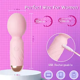 Вібратор B - Series Cute Mini Wand 10.1 см (рожевий) - мініатюра 11