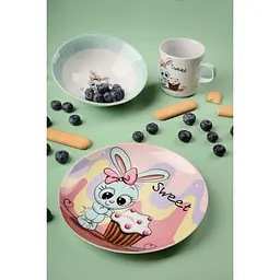 Набір дитячого посуду Limited Edition Sweet Bunny 3 предмета YF6026 - мініатюра 4
