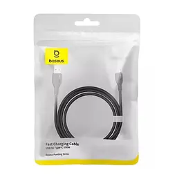 Кабель Baseus Pudding Series Fast Charging Cable USB to Type-C 100W 2 м Cluster чорний - мініатюра 2