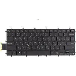 Клавіатура для ноутбука DELL Inspiron 5370 чорна, без фрейму, підсвітка (KB315444)
