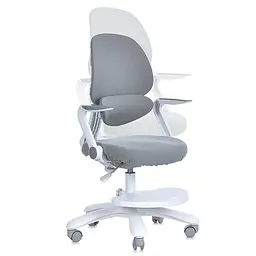 Дитяче крісло Bambi M 6057-11 з підлокітником і підніжкою сіре (RLT48542) - мініатюра 2