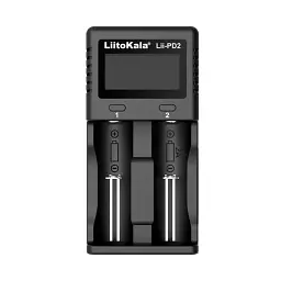 Зарядний пристрій для акумуляторів Liitokala 2 Slots, LCD display, Li-Ion, Ni-Mh, Ni-Cd, + AAAA, С, 10440/.../26650 (Lii-PD2) - мініатюра 1