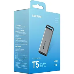 Зовнішній SSD накопичувач Samsung T5 EVO 4TB Gray (MU-PM4T0G) [161504] - мініатюра 11