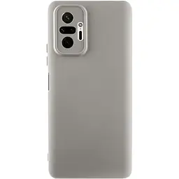 Чохол TPU GETMAN Liquid Silk Full Camera для Xiaomi Redmi Note 10 Pro / 10 Pro Max Сірий / Lavender