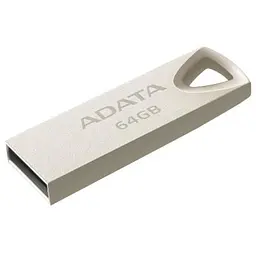 USB флеш накопичувач ADATA 64GB UV210 Metal Silver USB 2.0 (AUV210-64G-RGD) - мініатюра 2