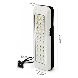 Аварійний LED світильник Weidasi WD-823A з акумулятором 30 світлодіодів 1000 mAh - мініатюра 4