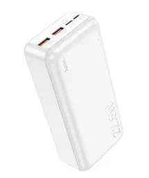 Повербанк Hoco J101B PowerBank 30000 mAh портативний акумулятор зарядний пристрій Білий - мініатюра 2