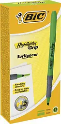 Текстовиділювач BIC Highlighter Grip зелений з ергономічною вставкою (bc811932)