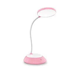 LED лампа настiльна з акумулятором TITANUM TLTF-022P 7W 3000-6500K USB рожева TITANUM (26845-000) - миниатюра 2