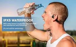 Спортивні бездротові кісткові навушники ESON X2 з Bluetooth 5.3, шумоподавленням та IPX5 чорні - мініатюра 9
