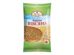Крупа Козуб Продукт 600г вівсяна цільнозернова в пакеті