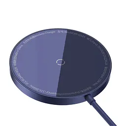 Бездротовий зарядний пристрій Baseus Simple Mini3 Magnetic Wireless Charger 15W Dusty Purple (CCJJ040205) - мініатюра 7